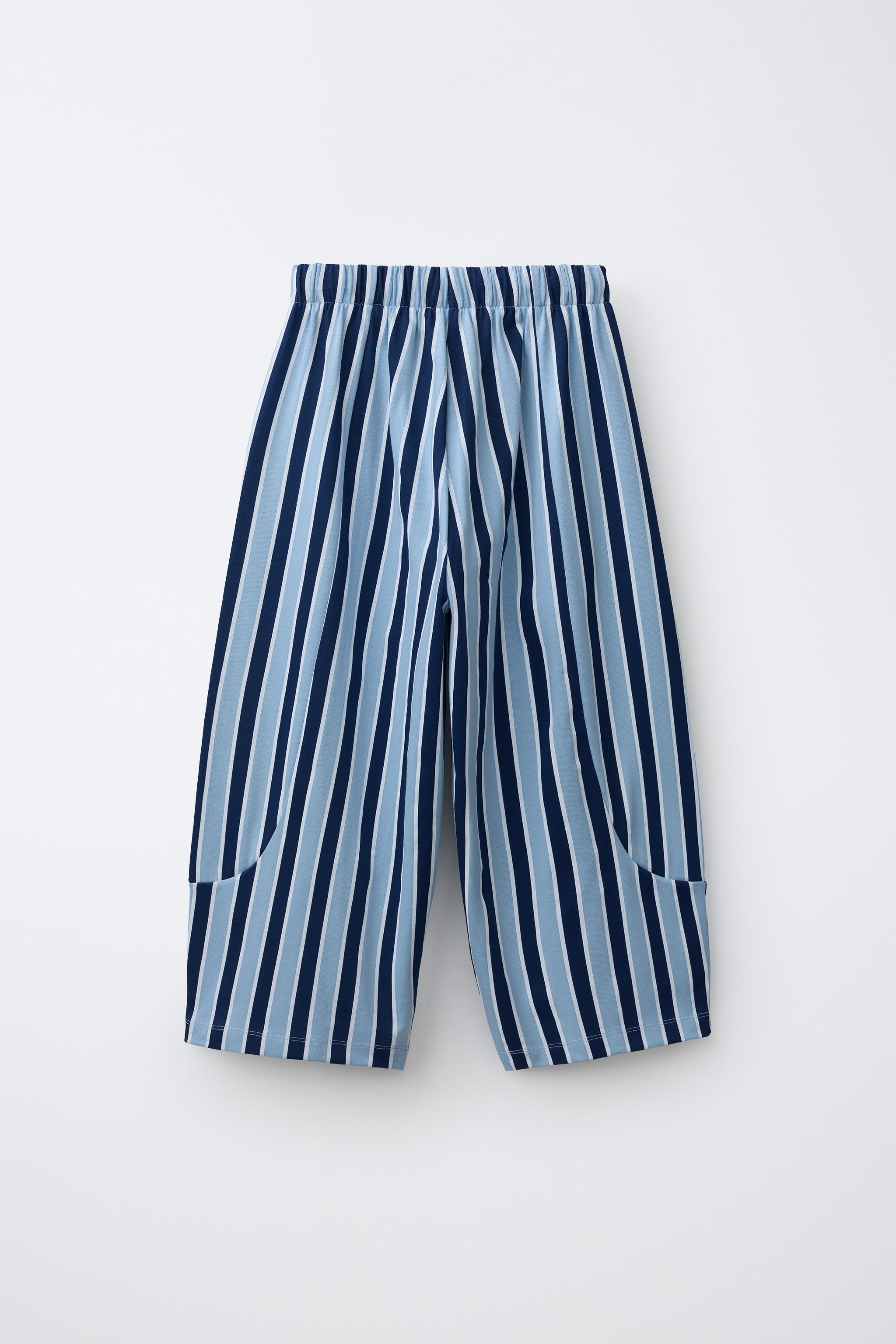STRIPED RELAXED PANTS
