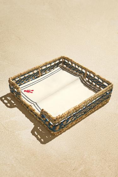 PORTE-SERVIETTES CARRÉ ALGUES - Bleu de Zara - Image 6