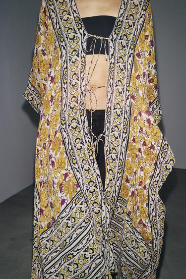 ZW COLLECTION PRINTED KAFTAN DRESS - Multicoloured by Zara - Image 3
