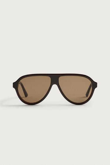 OVAL SUNGLASSES - Brown by Zara