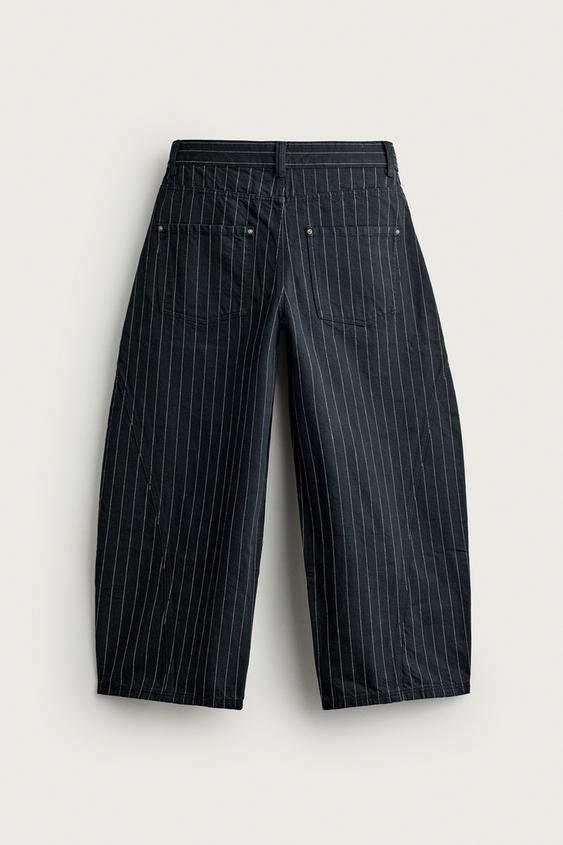 PANTALON BALLOON FIT RAYURES - rayures de Zara - Image 6
