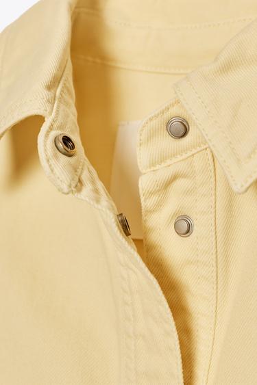 SURCHEMISE À POCHES ZW COLLECTION - Jaune clair de Zara - Image 7