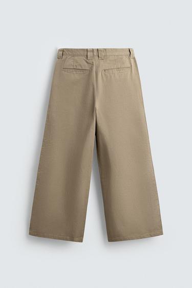 PANTALON CHINO LARGE BAGGY FIT - Beige de Zara - Image 6