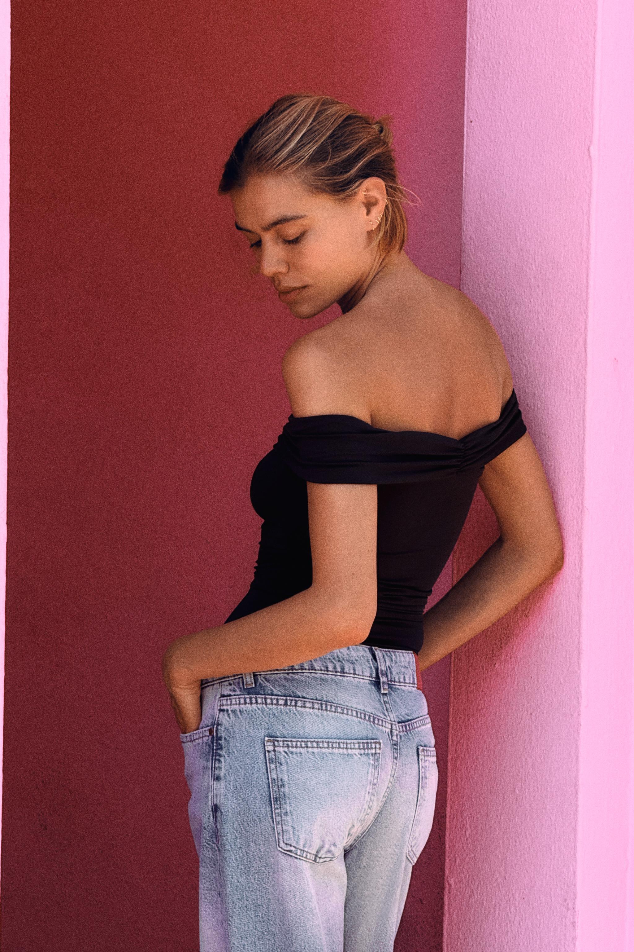 ZARA ポリアミドバンドゥボディスーツ 1026/165 ポリアミドバンドゥボディスーツ - ブラック | ZARA Japan / 日本