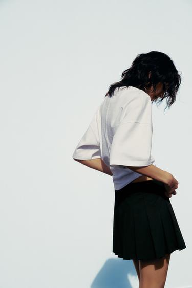 BOX PLEAT SKORT - Black by Zara - Image 2