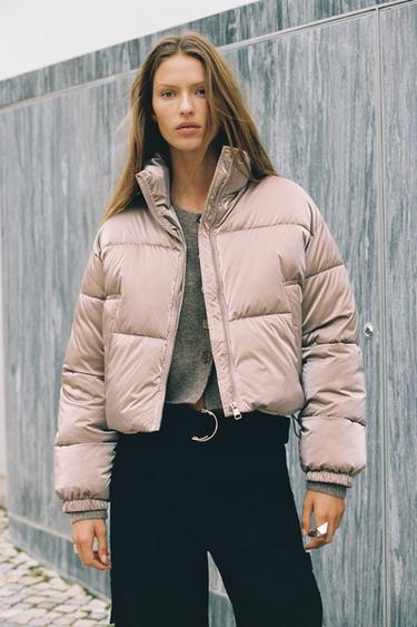 SHINY WATER-REPELLENT WINDBREAKER ANORAK - Cava by Zara