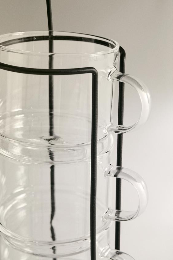 TOUR TASSES BOROSILICATE (LOT DE 4) - Transparent de Zara - Image 5