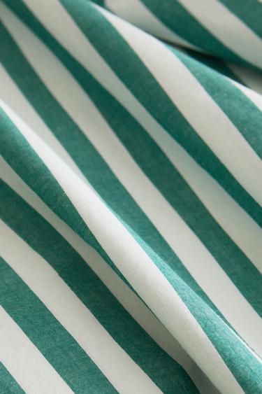 CHILDREN'S STRIPED FITTED SHEET - Green by Zara - Image 3