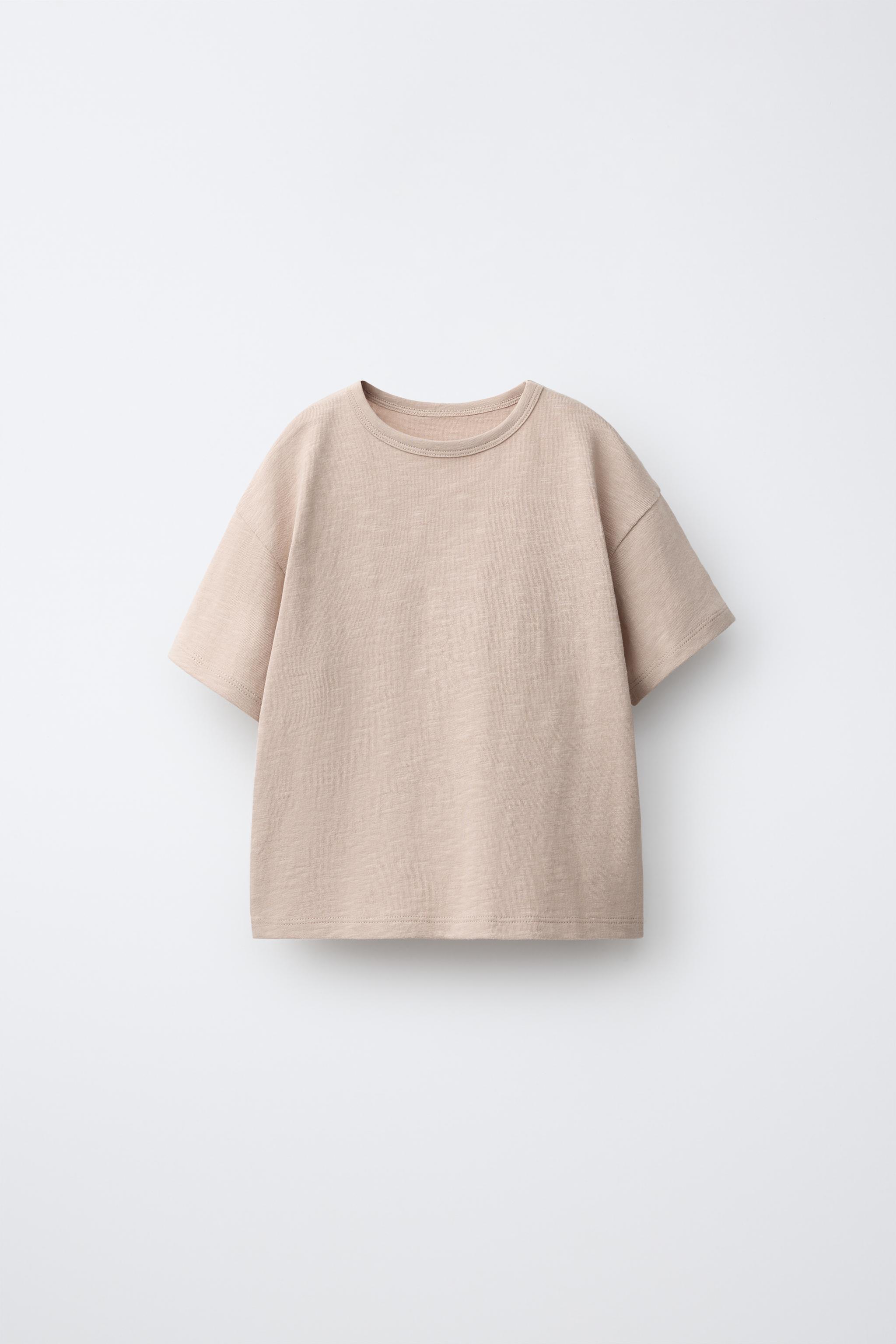 PLAIN T-SHIRT — taupe brown