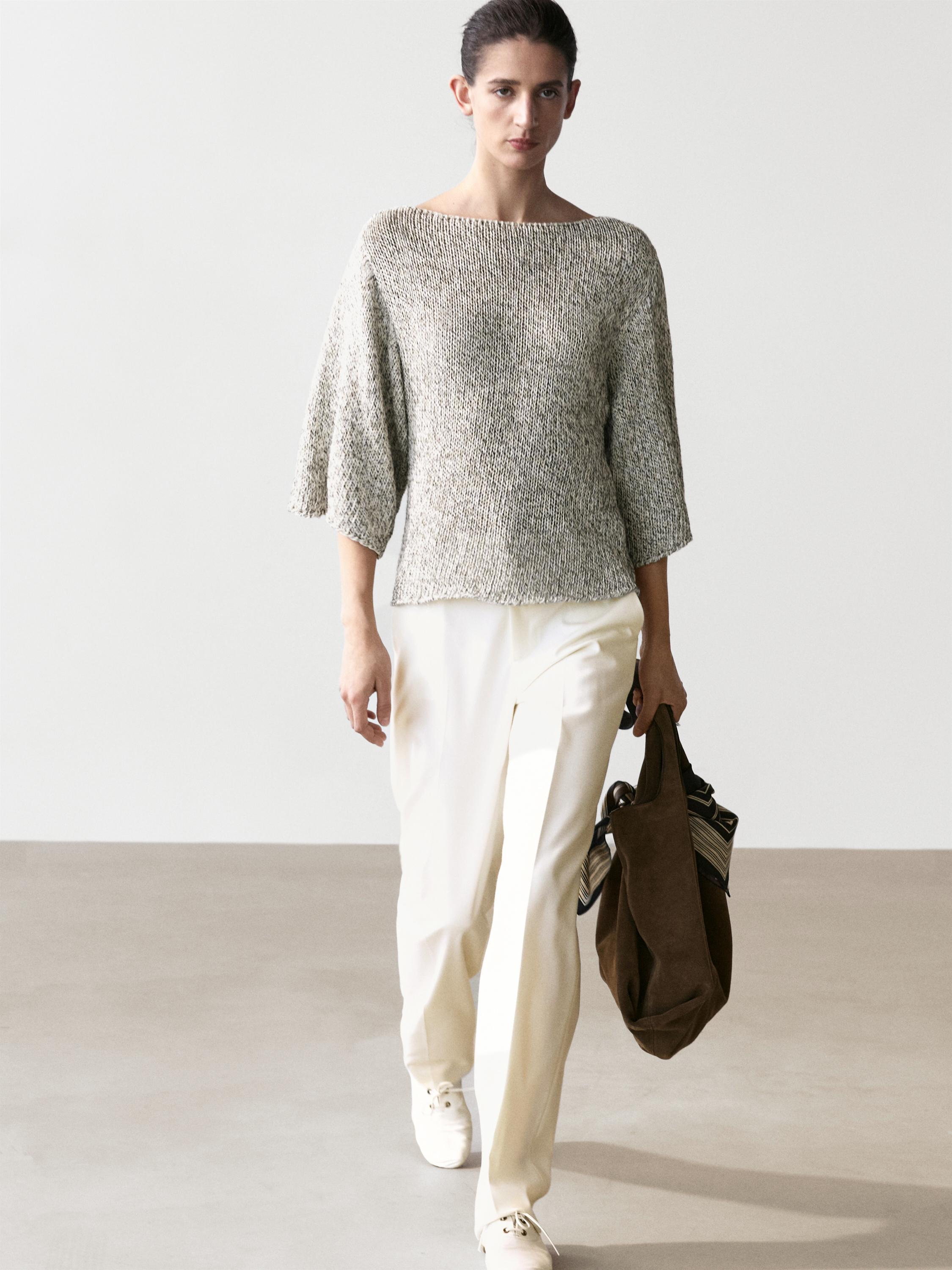 Pull en maille 100 % coton