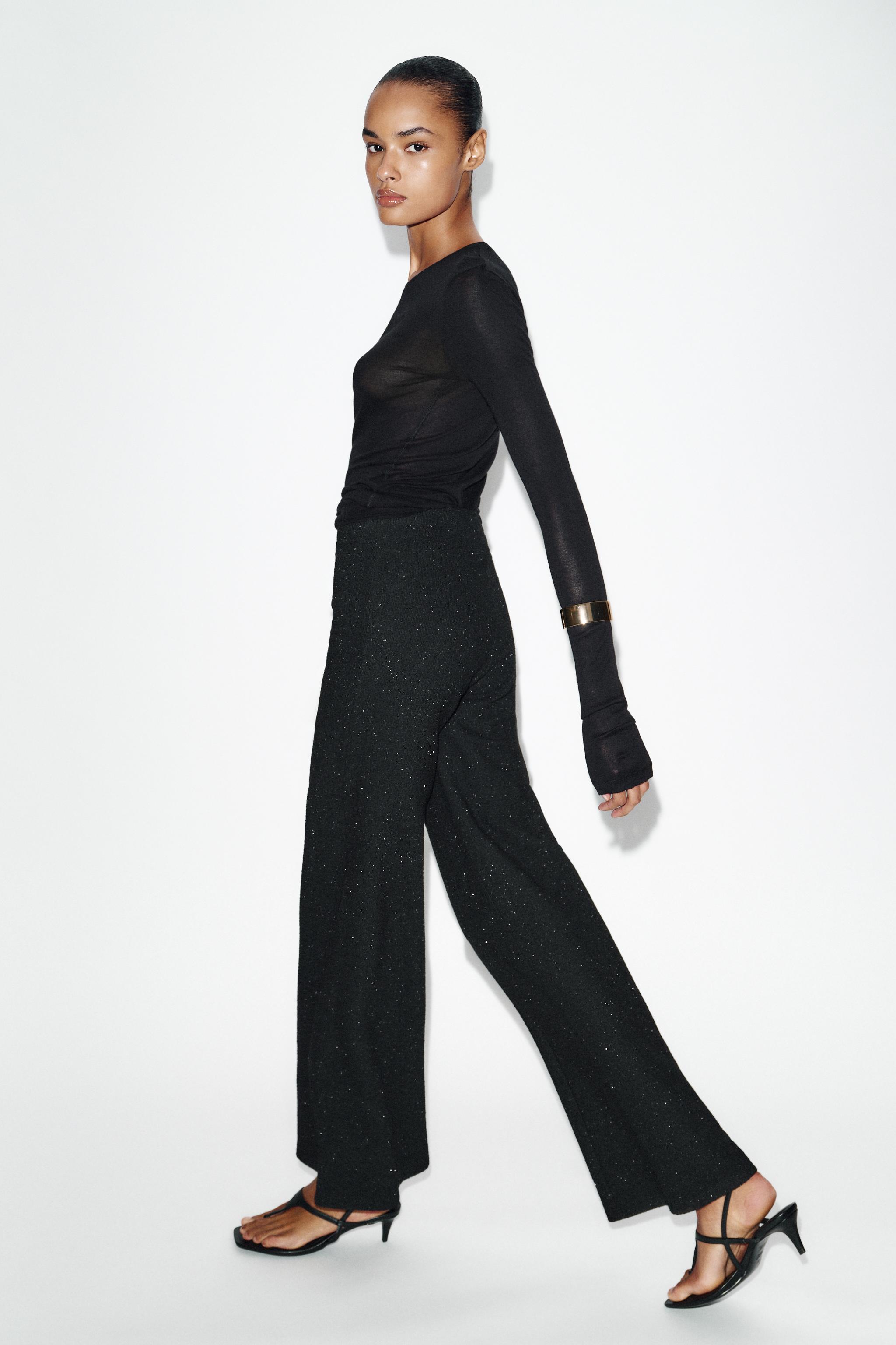 PANTALON BOUCLÉ FIL MÉTALLISÉ
