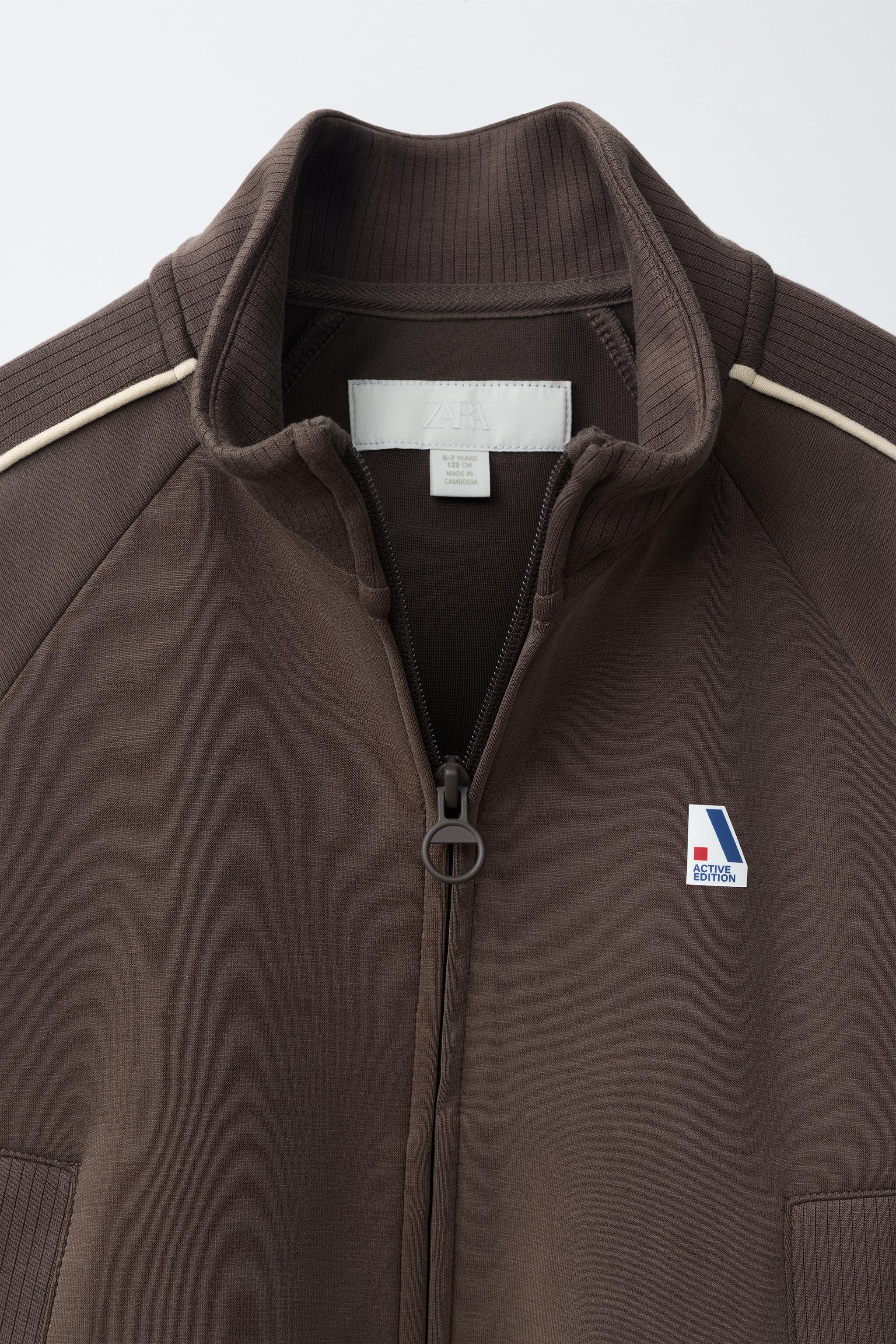 CONTRAST TRIM SPORTY JACKET