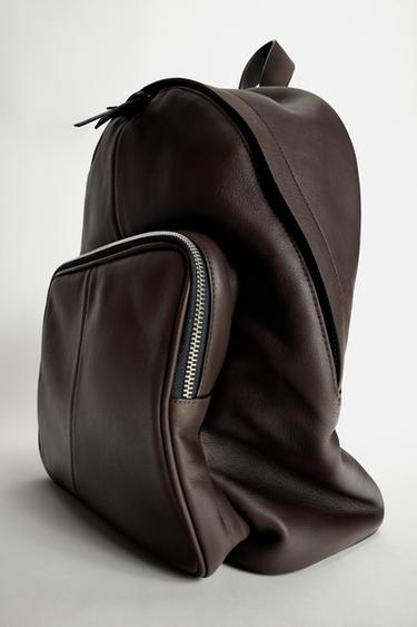 LEDERRUCKSACK - Braun von Zara