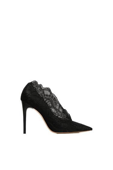 HIGH HEEL LACE COURT SHOES