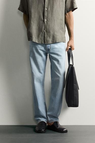 REGULAR FIT JEANS - Light blue by Zara