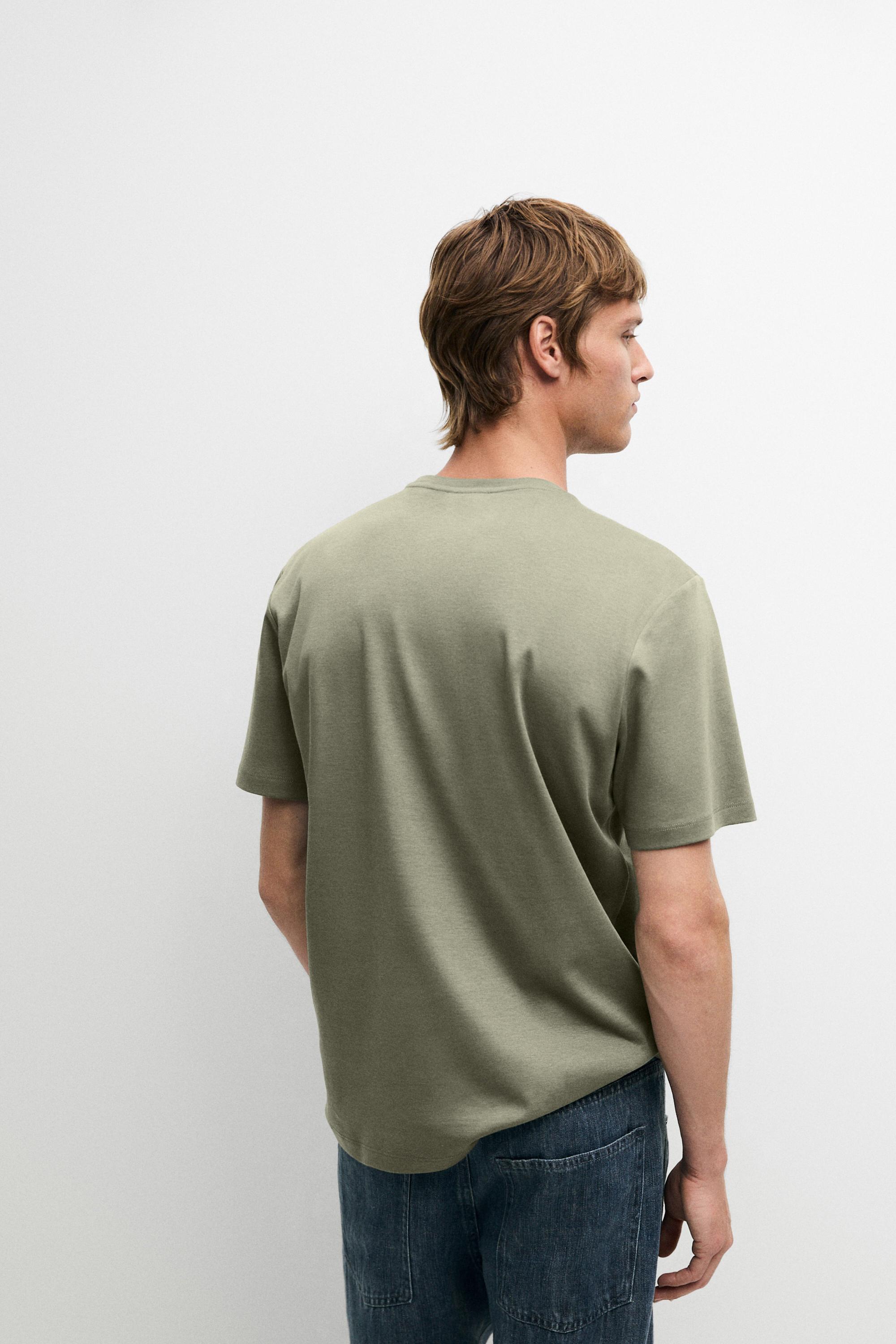 T-shirt manches courtes en coton mélangé