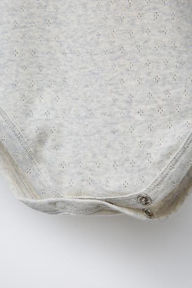 BODY POINTELLE - Gris chiné de Zara - Image 3