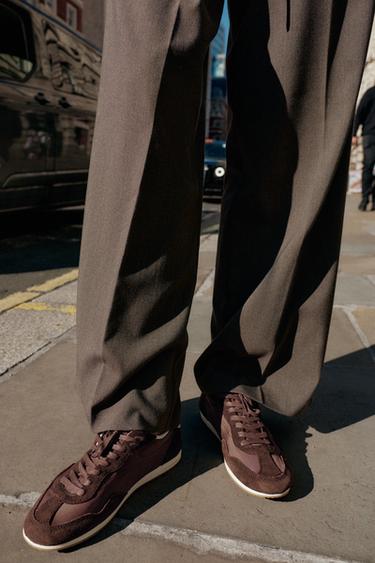 SOFT TRAINERS - Brown by Zara