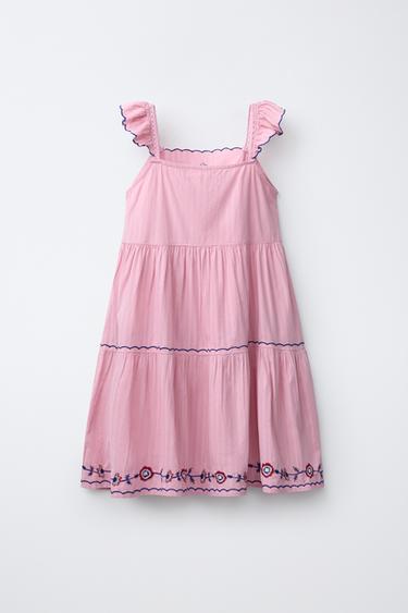 EMBROIDERED DRESS - Strawberry by Zara - Image 1