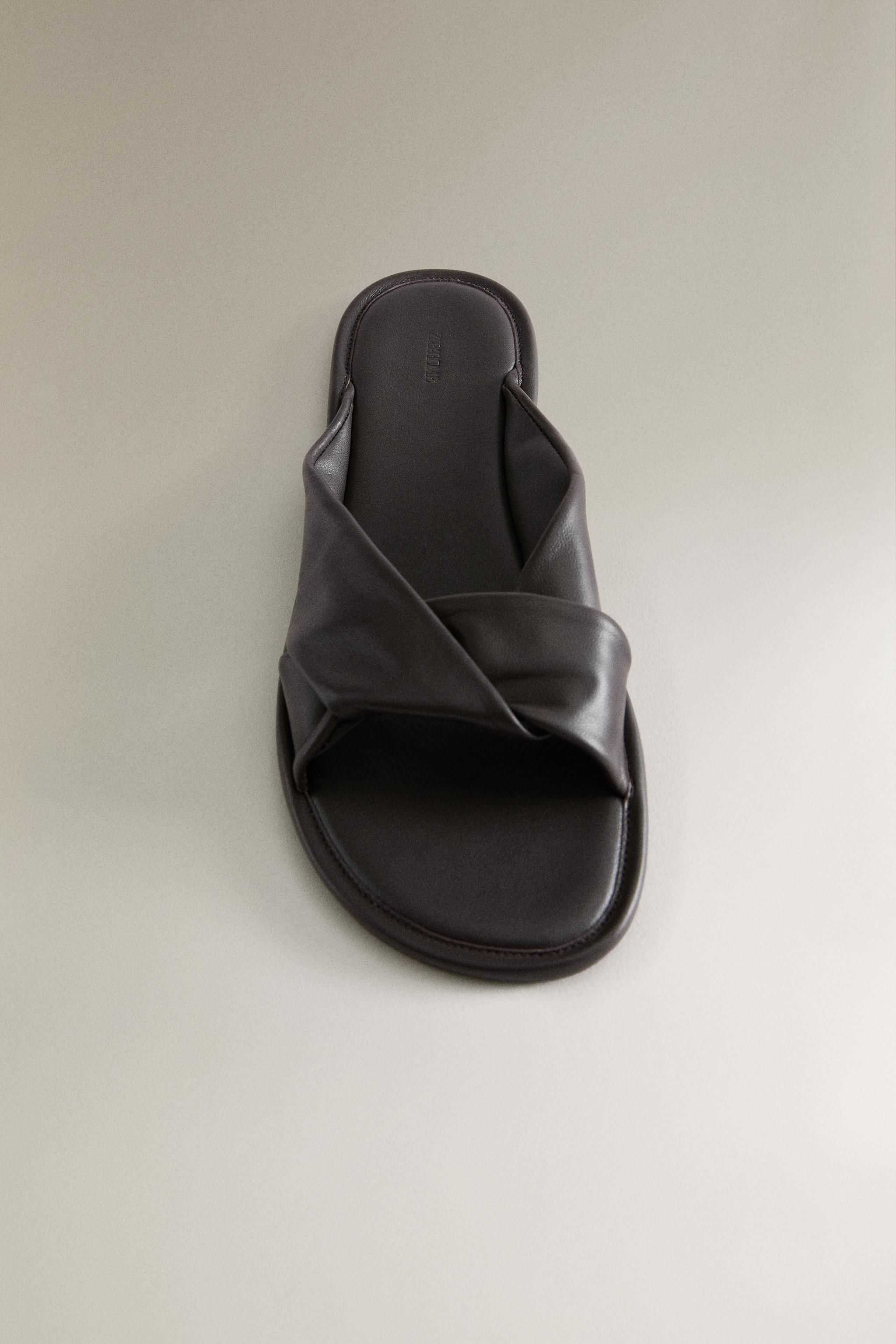 MULE EN CUIR NŒUD