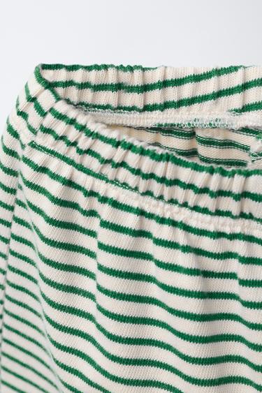 PANTALON DE JOGGING À RAYURES - Vert de Zara - Image 2