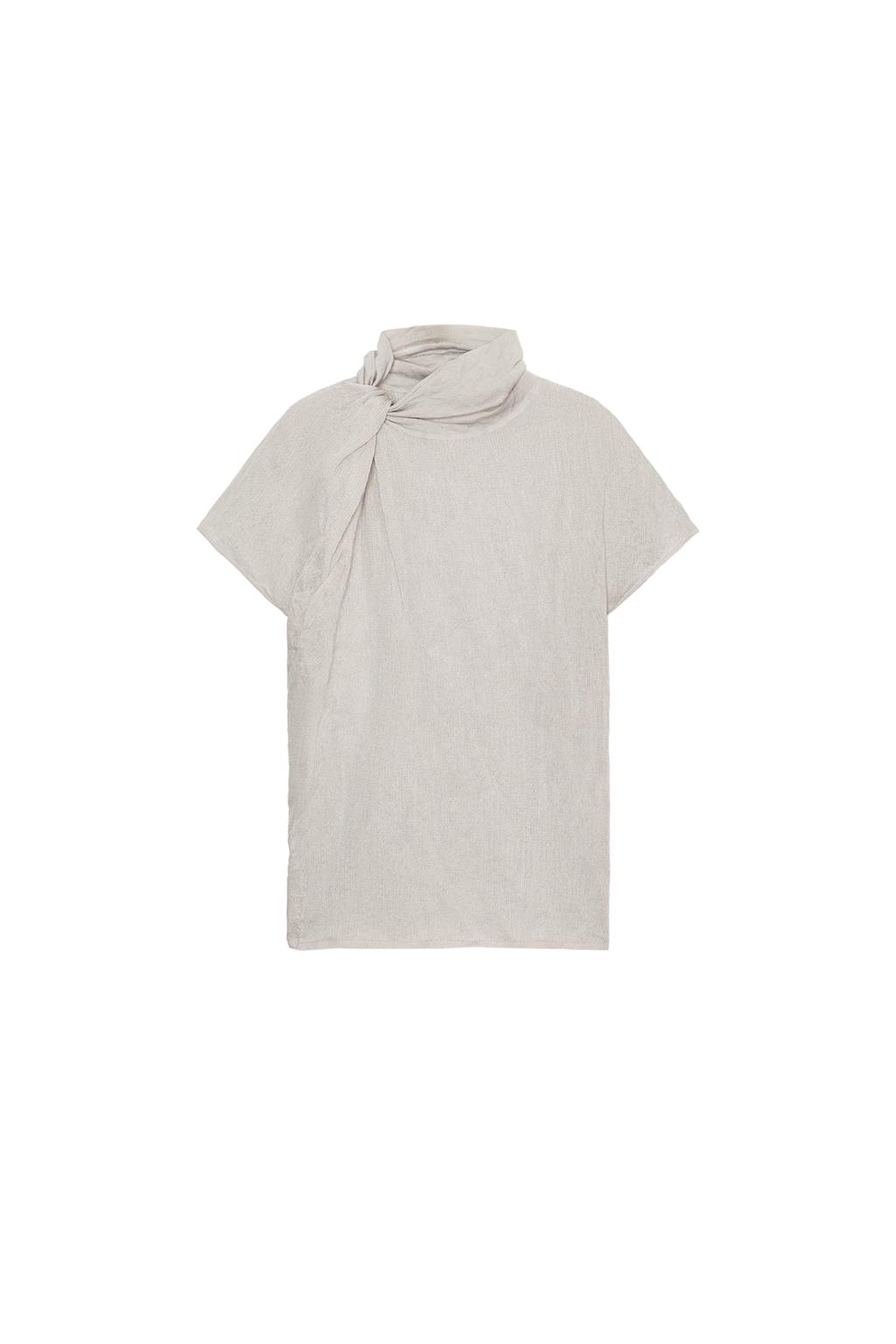 WRINKLED KNIT KNOT TOP - image 3
