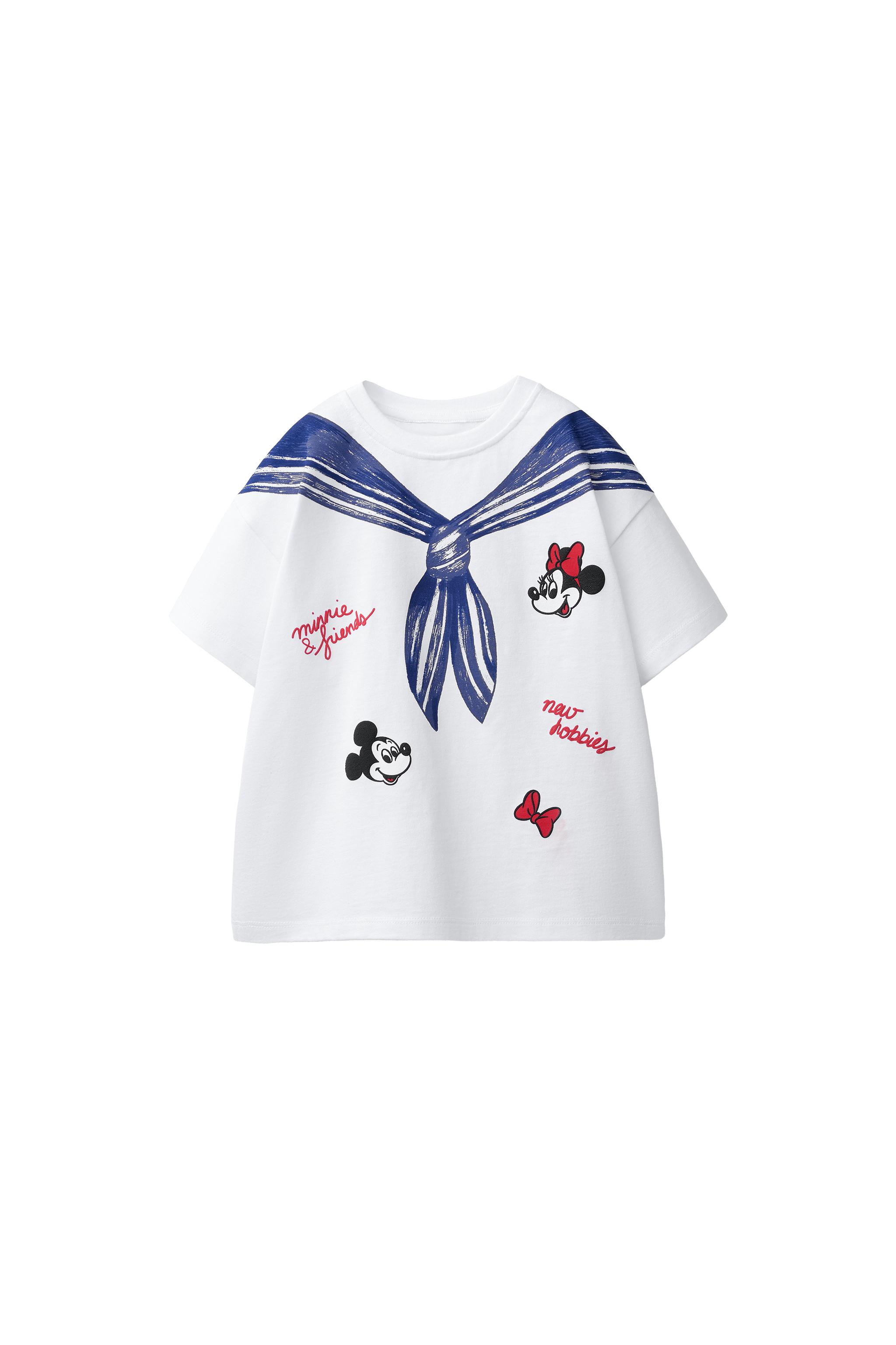 ミニーマウス ©ディズニー カシミヤ Tシャツ - ホワイト | ZARA Japan