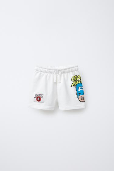 JERSEY-BERMUDASHORTS CAPTAIN AMERICA © MARVEL - Weiß von Zara