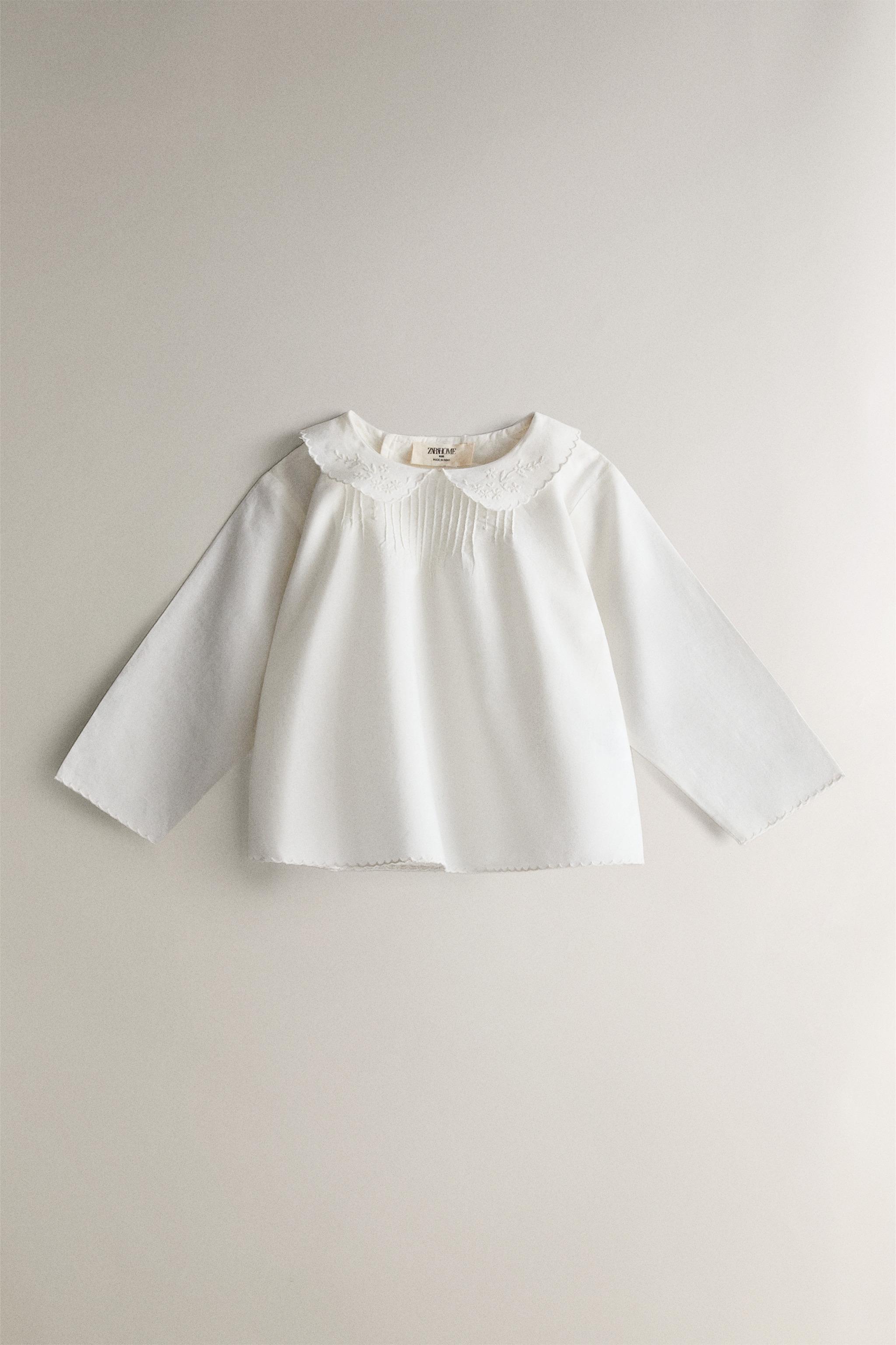 Детские рубашки Zara EMBROIDERED BABY SHIRT