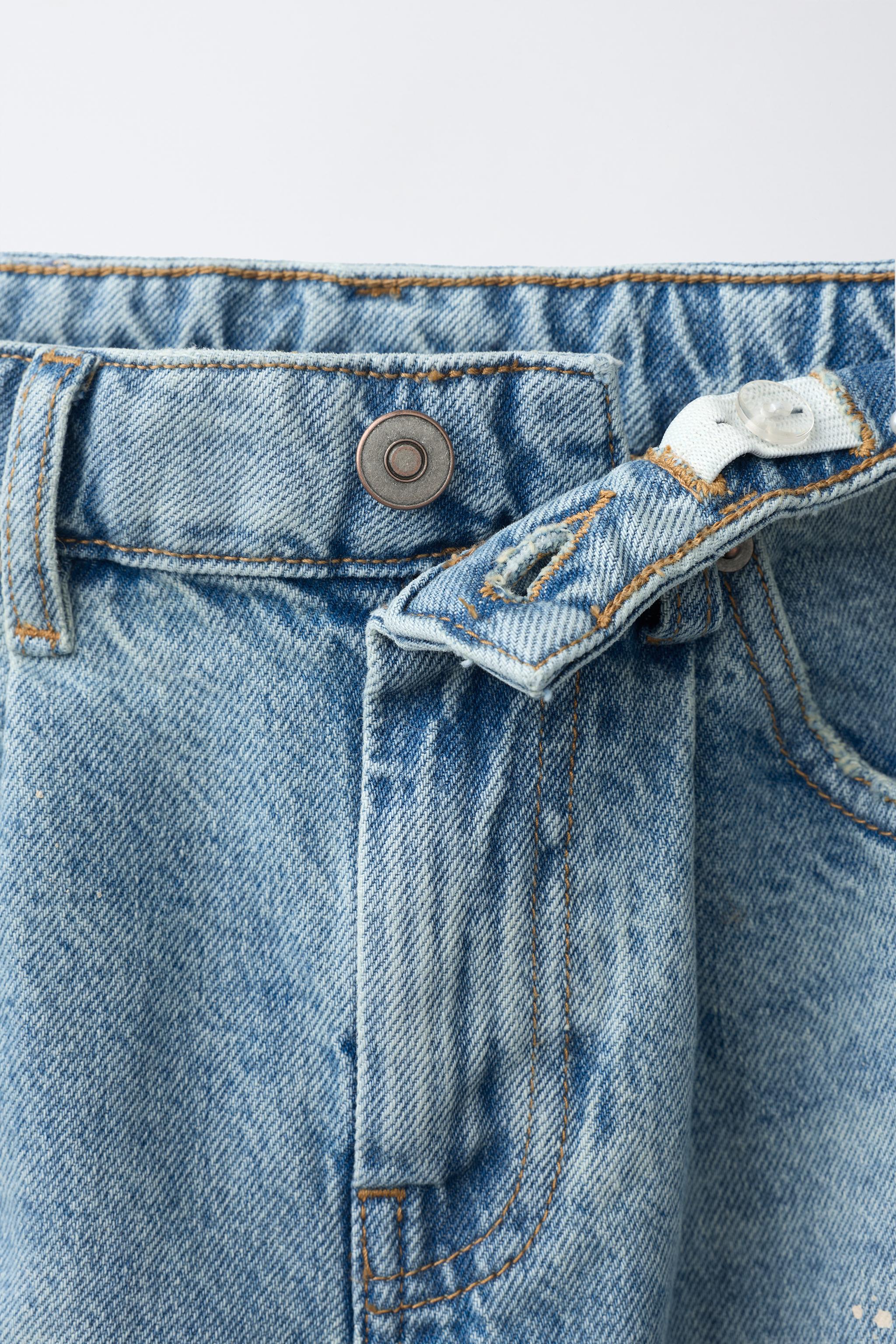Детские джинсы Zara RIPPED BALLOON JEANS — фото 3