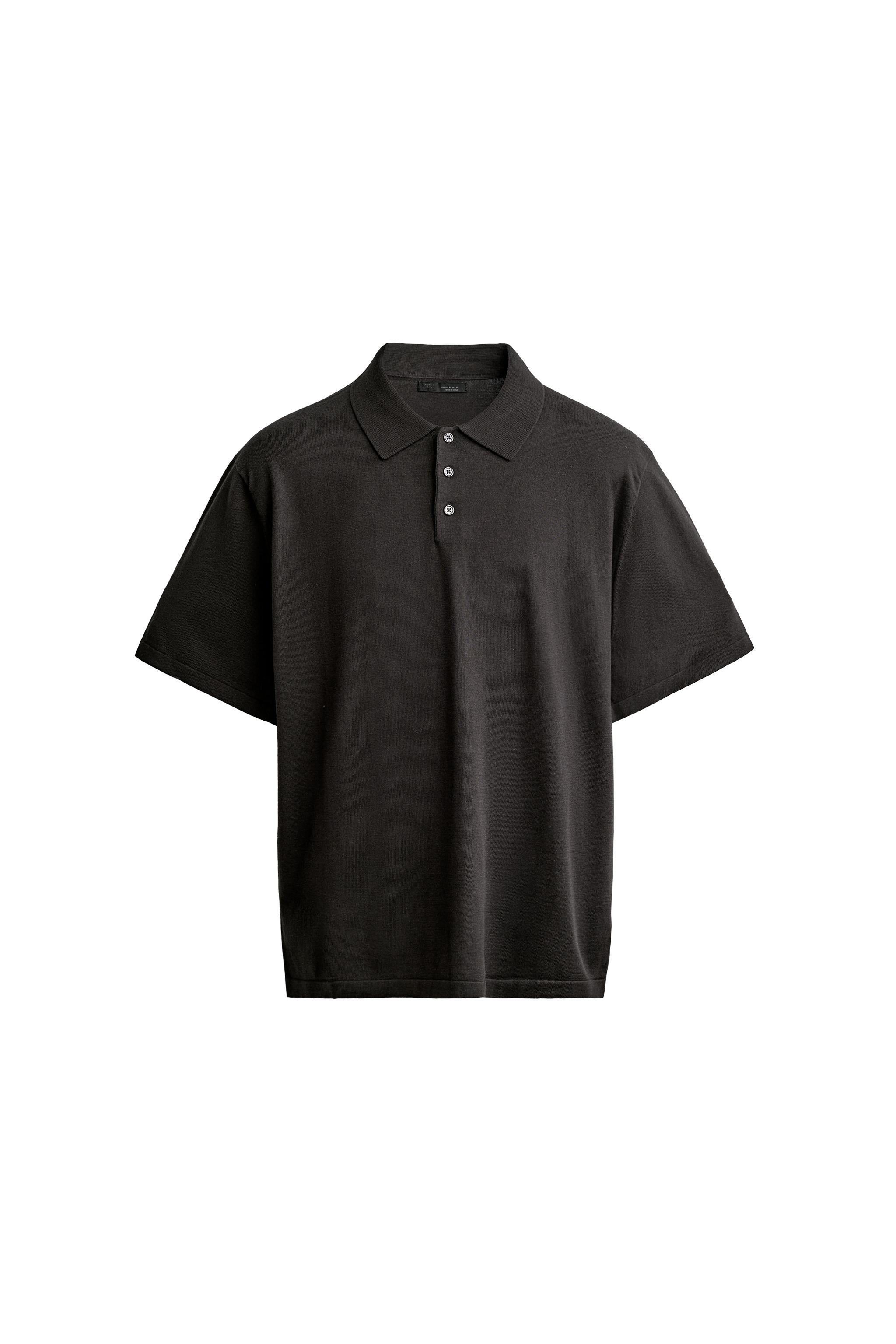 REGULAR FIT COTTON BLEND KNIT POLO