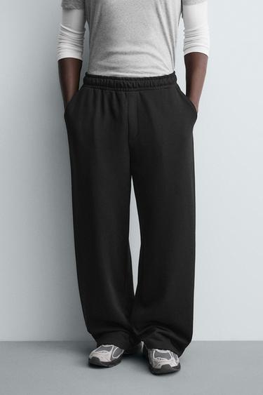 PANTALÓN JOGGER RELAXED FIT BÁSICO - Negro de Zara