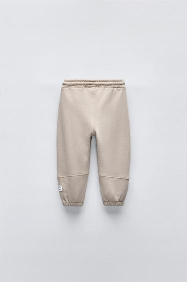 PLUSH TROUSERS WITH LABEL APPLIQUÉ - Ice by Zara - Image 1