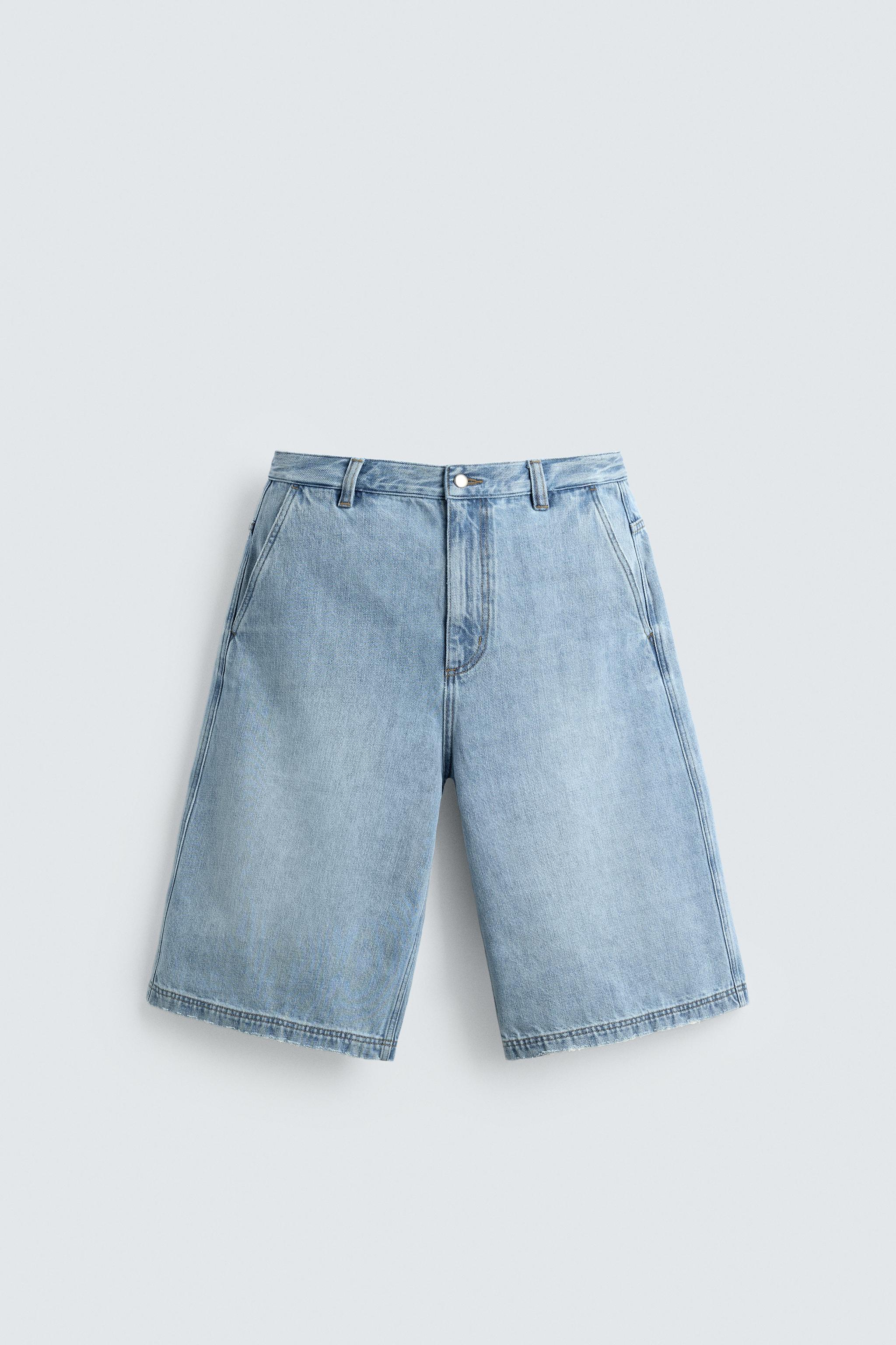 RELAXED FIT DENIM SHORTS