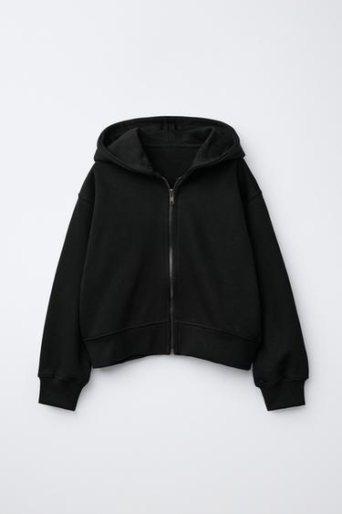 SUDADERA JOGGING BÁSICA - Negro de Zara - Imagen 0