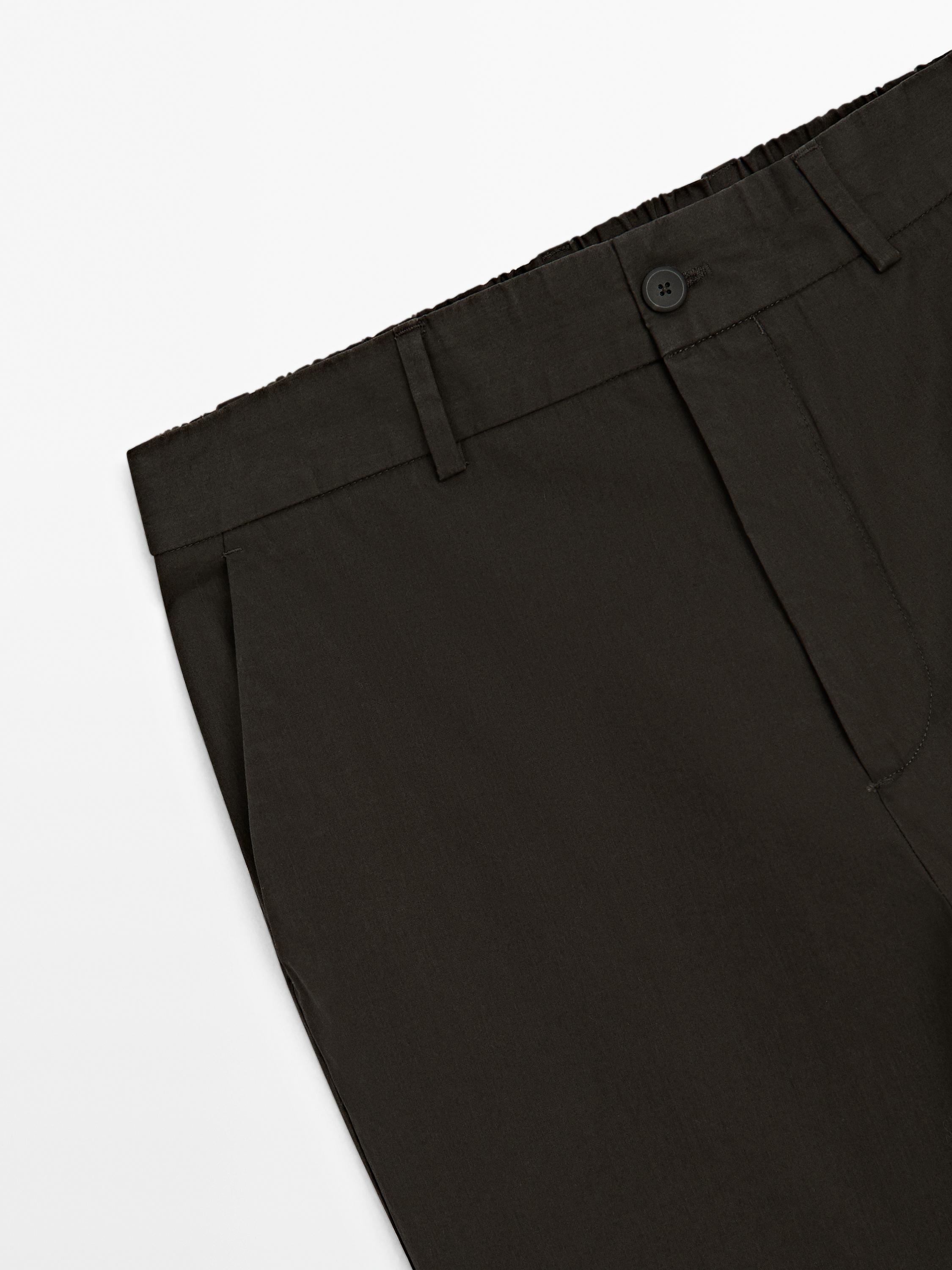 Semi-jogger fit trousers