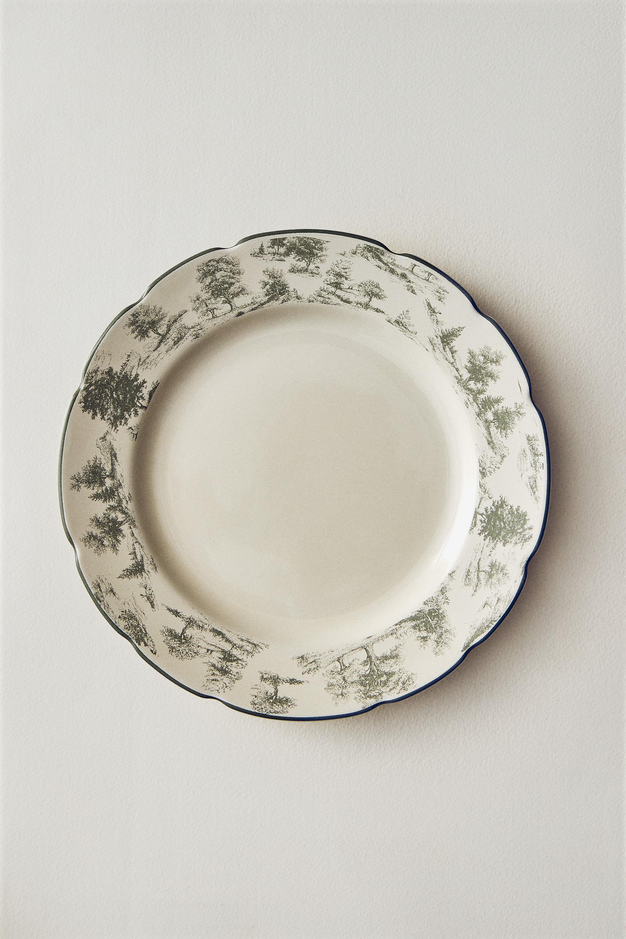 TOILE PORCELAIN DESSERT PLATE