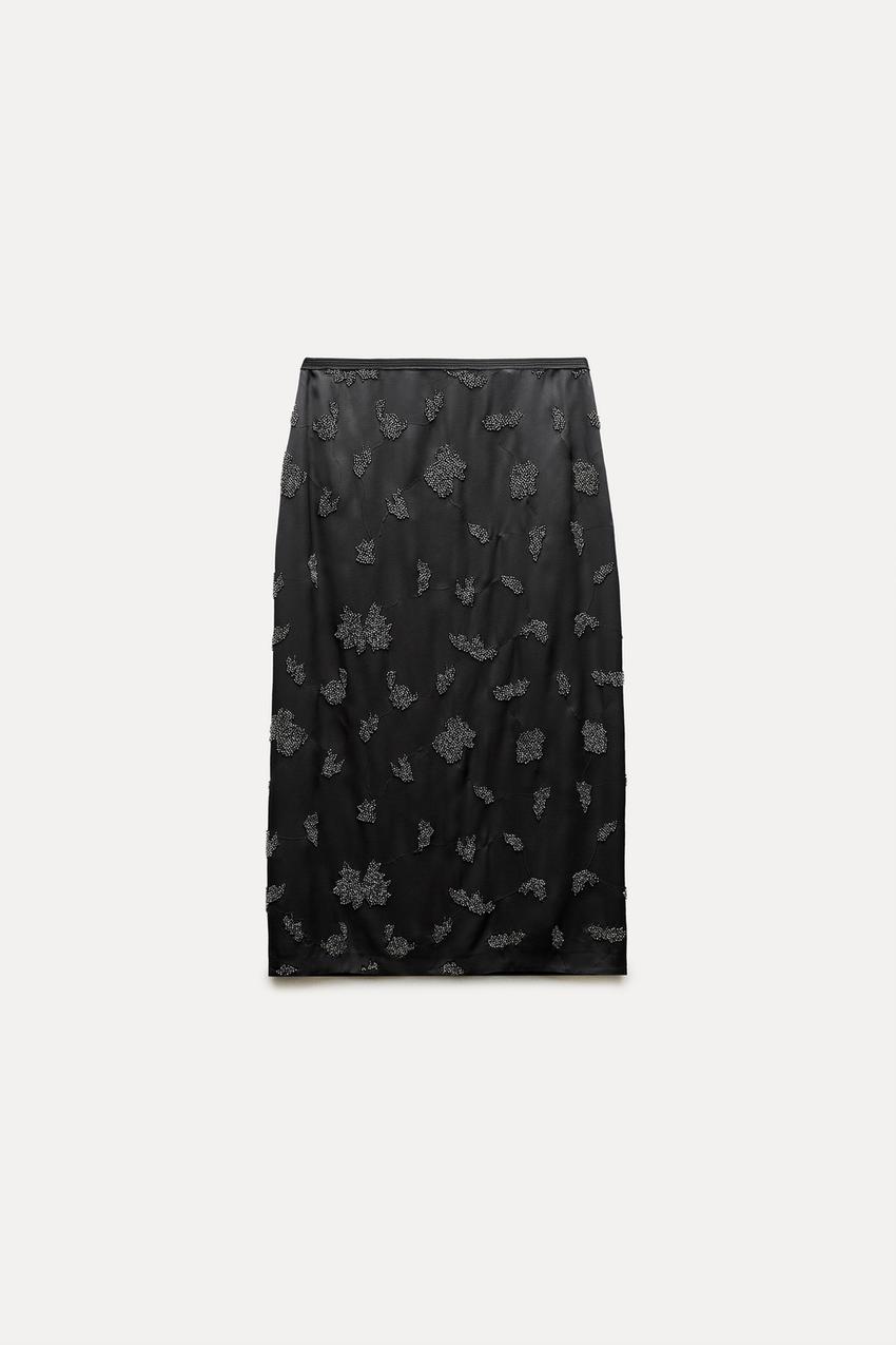 ZW COLLECTION FLARED MINI SKIRT - Black