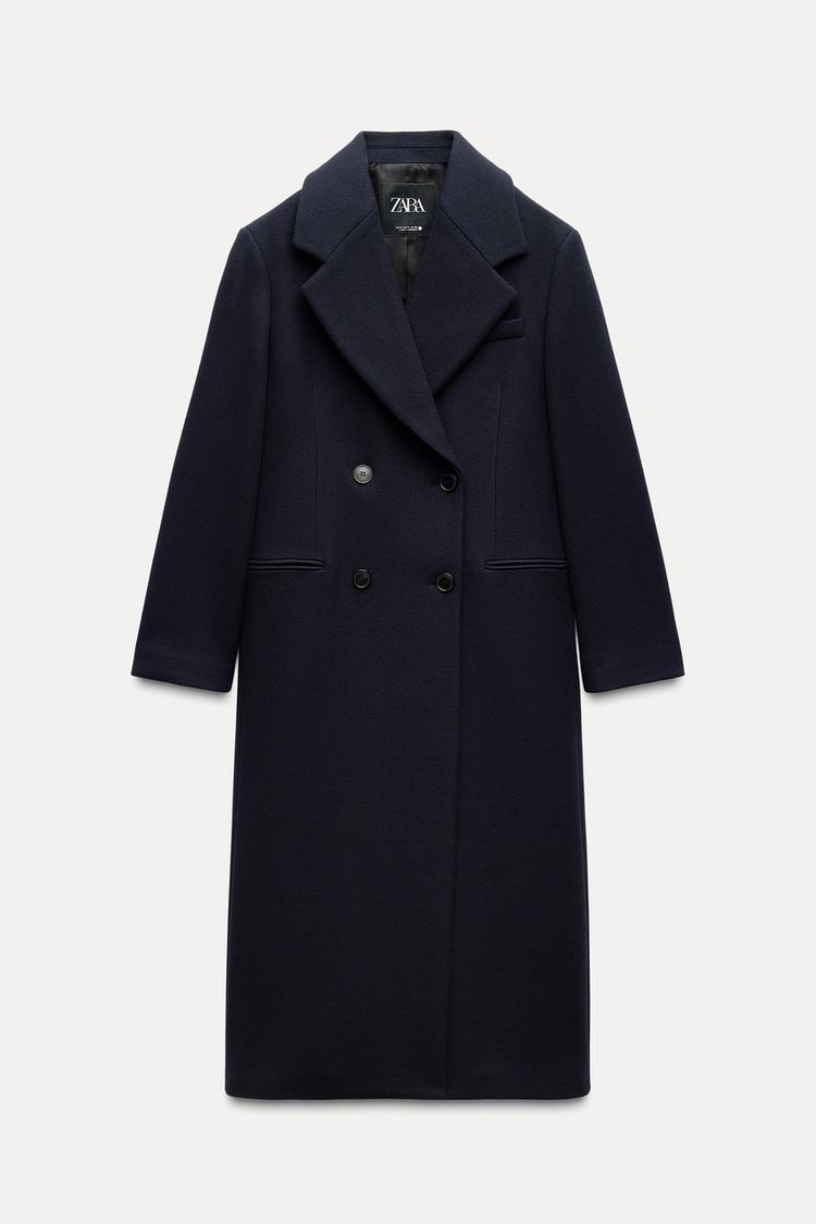 Wool Cape Mantel Zara Wool Coat Zara Wollmantel Blau Zara