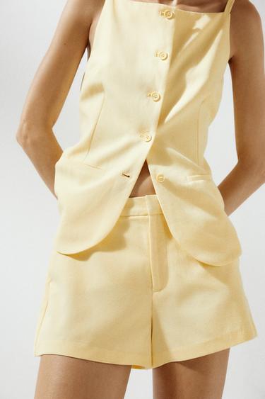 SHORT MINI - Jaune clair de Zara - Image 1