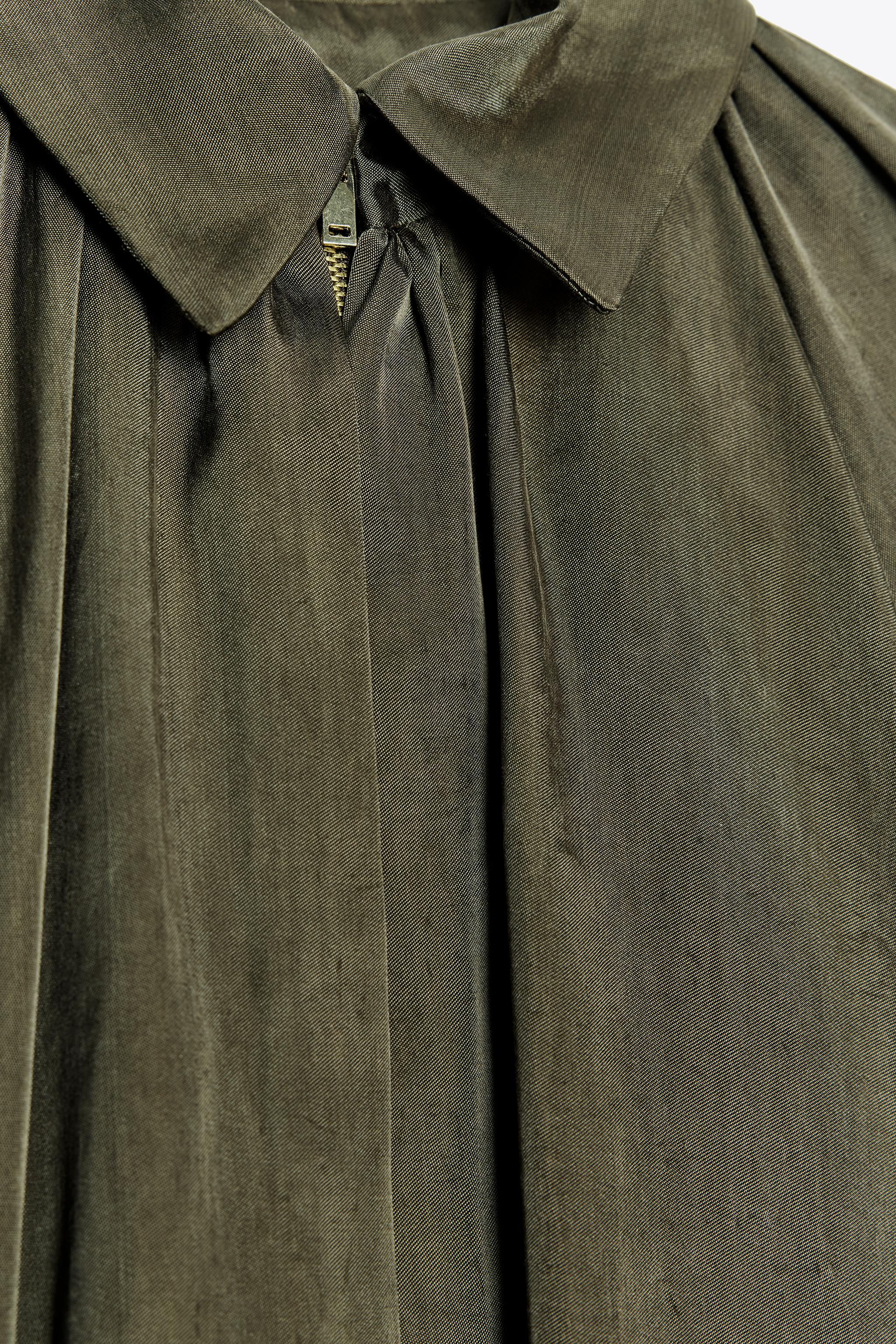 専用 ZARA★今季ZW Collection パフスリーブボンバージャケット 専用 ZARA☆今季ZW Collection パフスリーブボンバージャケット