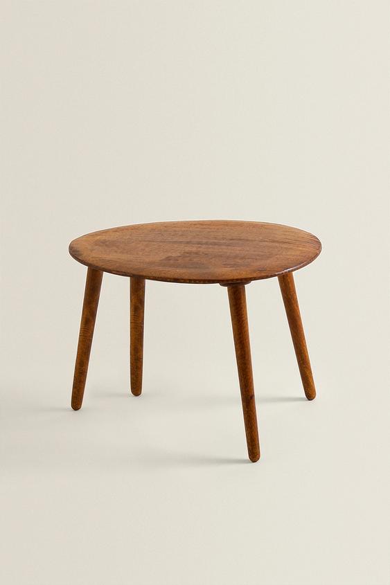 TABLE BASSE BOIS BISEAUTÉ - Marron | ZARA Canada