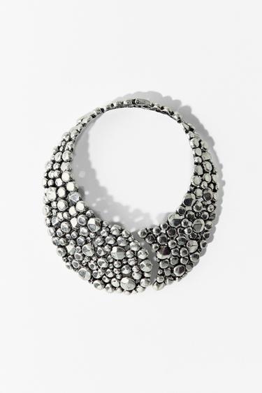 COLLAR BOLAS METALICAS - Plata de Zara
