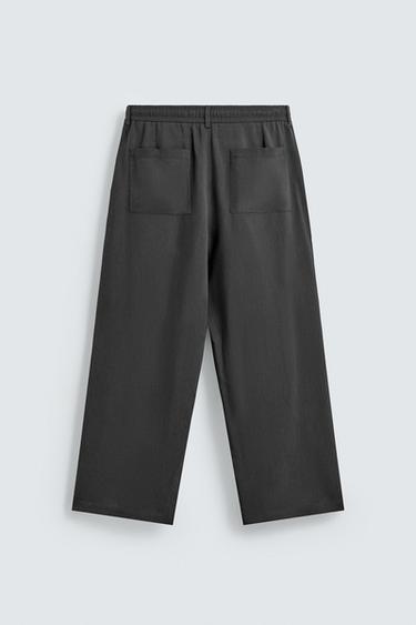 FLOWING PLEATED TROUSERS - Grey by Zara - Image 7