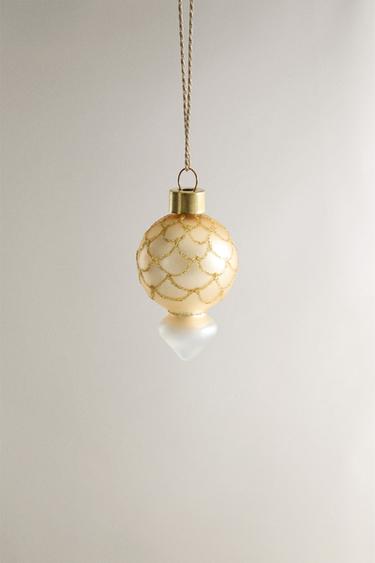 Zara MINI BALL CHRISTMAS TREE ORNAMENT - Yellow