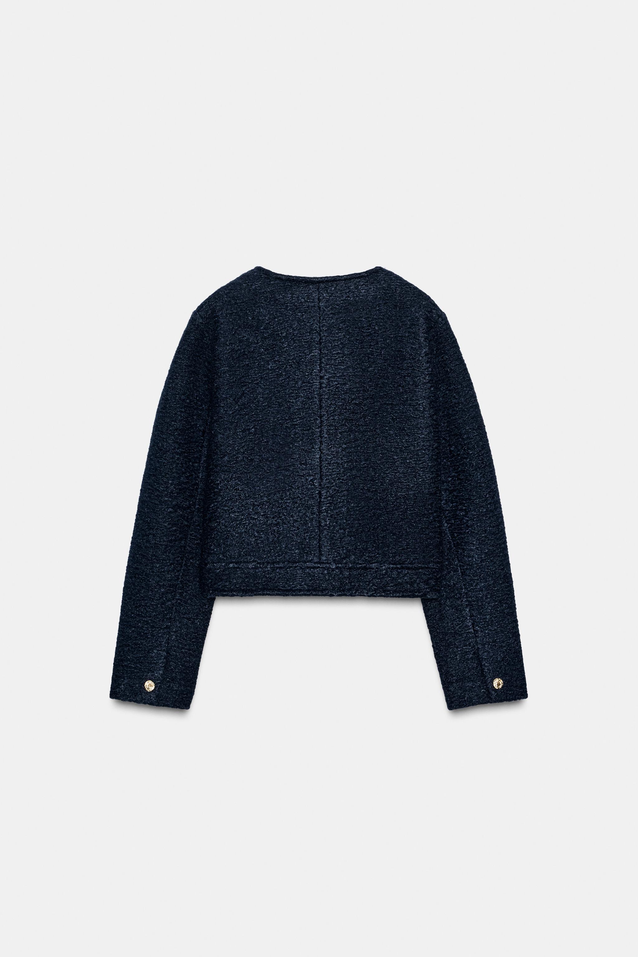 今期　zara ブークレジャケット　ネイビー　　M ブークレジャケット - ネイビーブルー | ZARA Japan / 日本