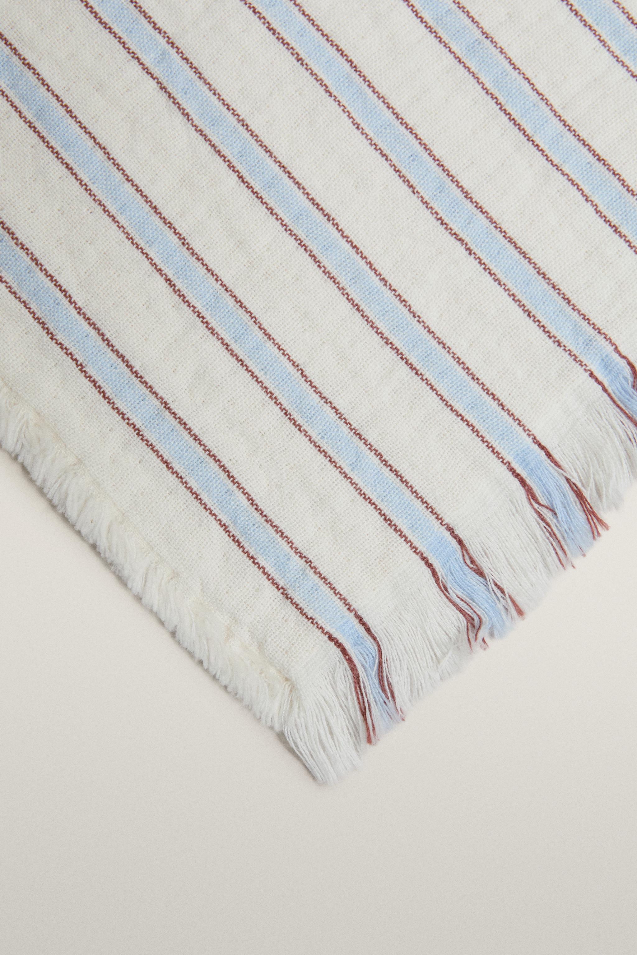 STRIPED CHIFFON BABY BLANKET