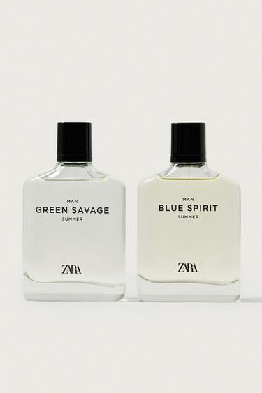 NƯỚC HOA MAN BLUE SPIRIT + MAN GREEN SAVAGE SUMMER EDT 2X100ML (3.4 FL.OZ) - da nhuộm màu từ Zara