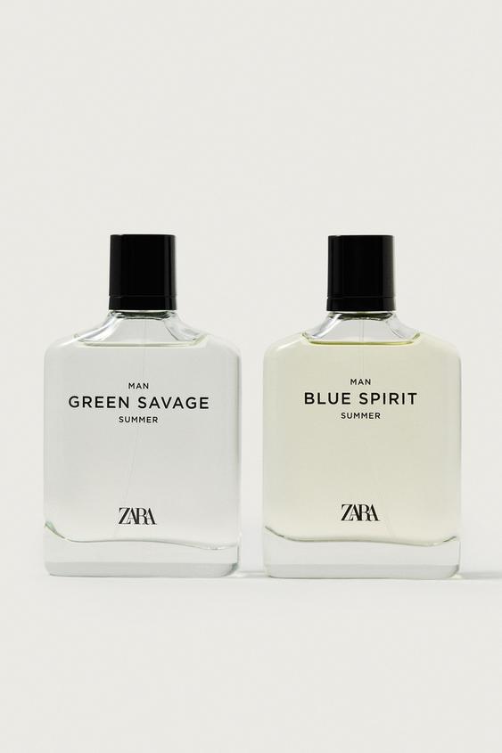 MAN BLUE SPIRIT + MAN GREEN SAVAGE SUMMER EDT 2x100 ML / 3.38 oz -  by Zara - Image 0