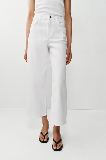 Z1975 HIGH-WAIST COMFORT CULOTTES - White by Zara